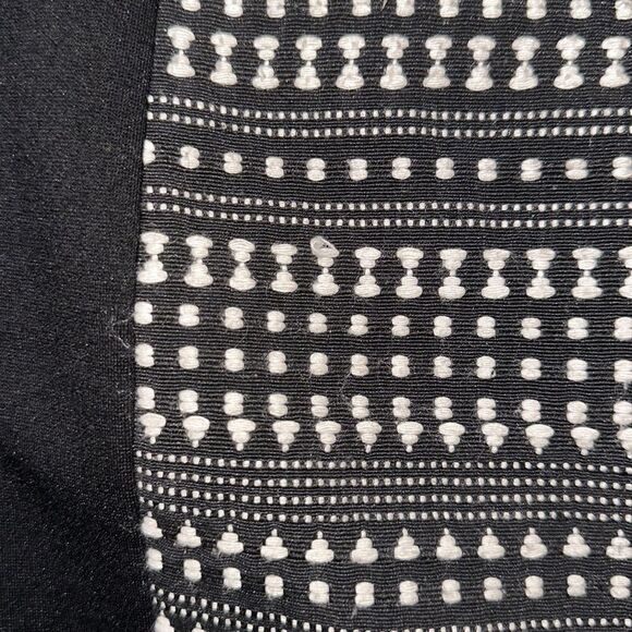 Jeanswest 4 Knit Black & White Back Zip Embroidered Mini Pencil Skirt - Picture 8 of 13